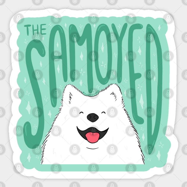 The Samoyed Sticker by Doodle by Meg